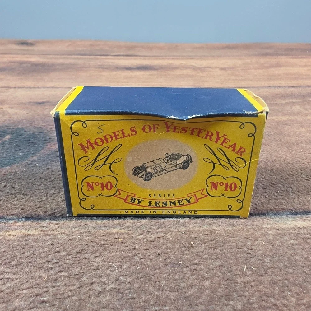 Matchbox Models of Yesteryear No 10 1908 GP Mercedes Cream Good Original Box